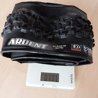 Gewicht Maxxis Reifen Ardent EXO Protection TLR 27,5x2,4"