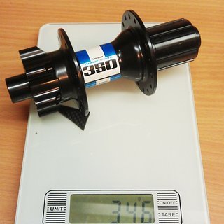 Gewicht DT Swiss Nabe 350 150mm/12, 32-Loch