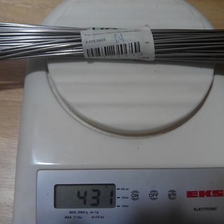 Gewicht Prym Speiche ED Speiche 266mm, 64 Stück