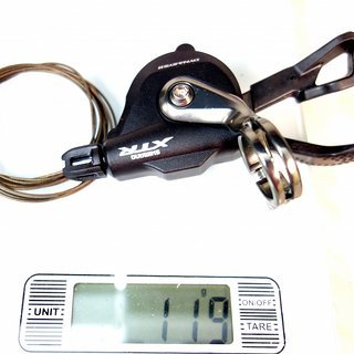 Gewicht Shimano Schalthebel XTR M9000 11-fach