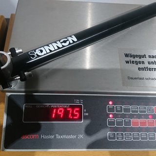 Gewicht Shannon Sattelstütze Road Light 27,0 x 300 mm