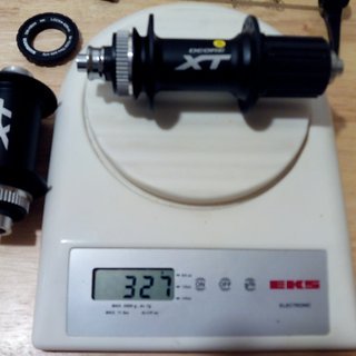 Gewicht Shimano Nabe XT FH-M785 135mm/QR, 32-Loch
