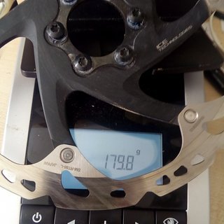 Gewicht Shimano Bremsscheibe SM-RT86-L Ice Technologies 203 mm
