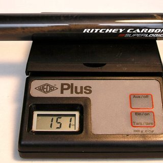 Gewicht Ritchey Sattelstütze Superlogic Carbon 30.9 x 300