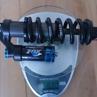 Gewicht Fox Racing Shox Dämpfer DHX 5.0 200 x 57mm