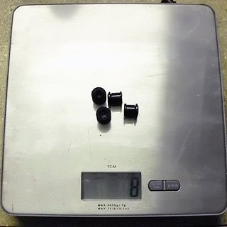 Gewicht Shimano Kettenblattschrauben XTR FC-M970 M8x10mm, 4x