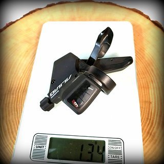 Gewicht Shimano Schalthebel Alivio SL-M430 9-fach