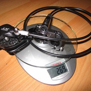 Gewicht Shimano Scheibenbremse XT BR-M8000 VR, 1000 mm