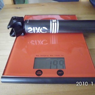 Gewicht Race Face Sattelstütze SixC Seatpost Carbon  30,9 x 350