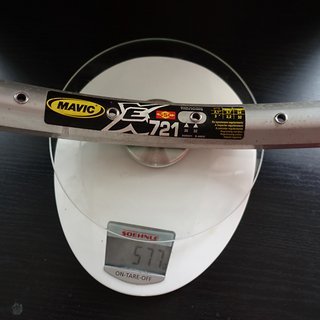 Gewicht Mavic Felge EX 721 26" / 21x559 / 32 Loch