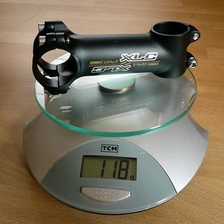Gewicht XLC Vorbau Pro Lite 31.8mm, 100mm, 8°
