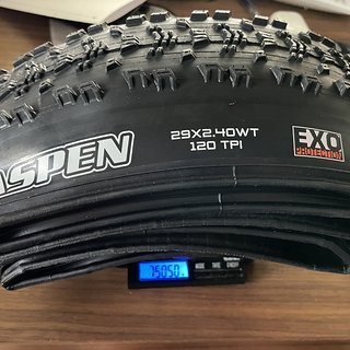 Gewicht Maxxis Reifen Aspen 29 x 2,4 WT  29 x 2,4