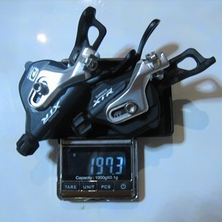 Gewicht Shimano Schalthebel XTR SL-M980 I-Spec 2/3x10-fach