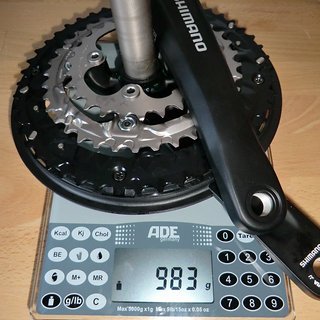 Gewicht Shimano Kurbelgarnitur FC-T551 175mm