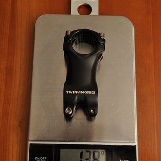 Gewicht Alutech Vorbau TwinWorks 2832 31.8mm, 65mm, 10°