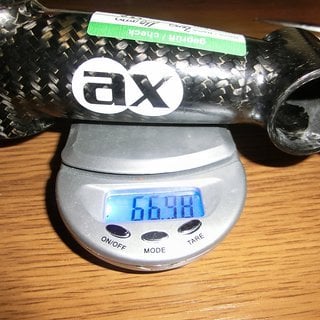 Gewicht Ax-Lightness Vorbau Zeus 25,4mm 110mm