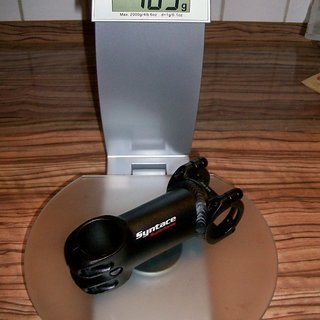 Gewicht Syntace Vorbau Superforce 31.8mm, 90mm, 6°