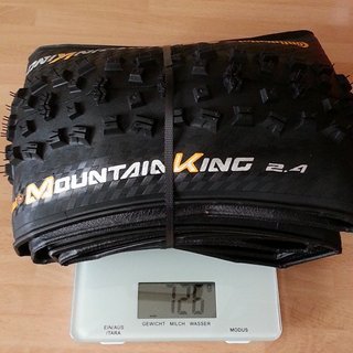 Gewicht Continental Reifen Mountain King II ProTection 26x2.4", 60-559