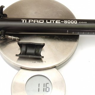 Gewicht KCNC Sattelstütze Ti Pro Lite Scandium 31,6 x 250mm