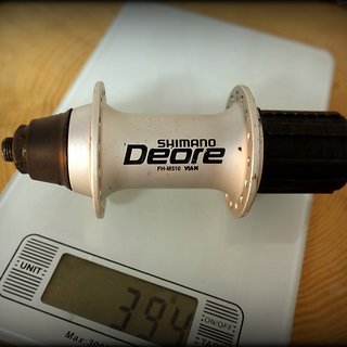 Gewicht Shimano Nabe Deore FH-M510 135mm/QR, 32 Loch