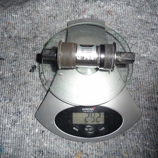 Gewicht Shimano Innenlager BB-UN50 4-kant, 68/122mm, BSA