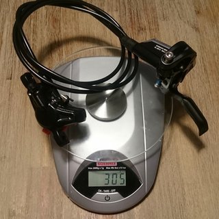 Gewicht Shimano Scheibenbremse Deore BR-M615 HR, 1700 m