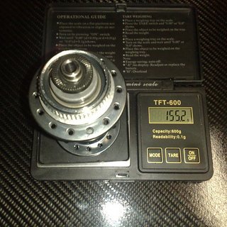 Gewicht Shimano Nabe XTR HB-M965 100mm/QR, 28-Loch