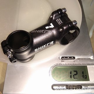 Gewicht XLC Vorbau Shikra Ultraleicht Alu-Vorbau 70 mm, 7°, 31,8
