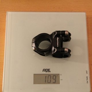 Gewicht Syntace Vorbau Megaforce 2 31.8mm, 30mm, 6°