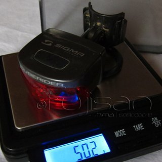 Gewicht Sigma Beleuchtung Cuberider 