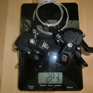 Gewicht SRAM Schalthebel X5 Trigger 3x9-fach