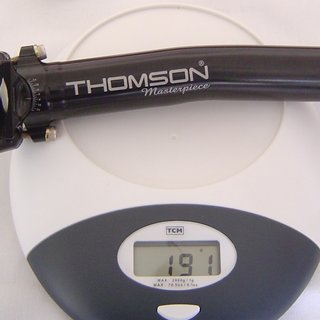 Gewicht Thomson Sattelstütze Masterpiece 31,6 x 350mm 