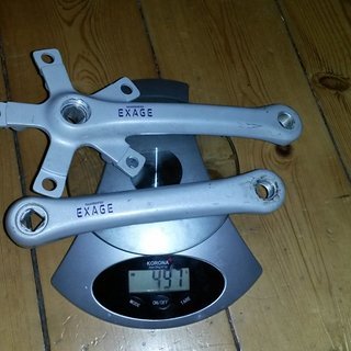 Gewicht Shimano Kurbel FC-M520 Exage 170mm, 4-kant
