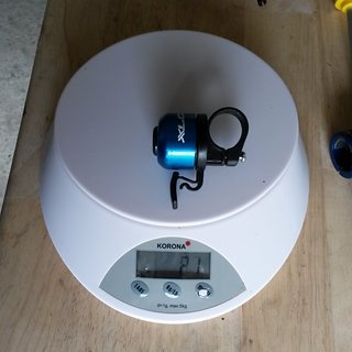 Gewicht XLC Weiteres/Unsortiertes Mini-Glocke Sonnette blau 
