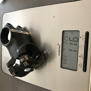 Gewicht Pro Parts Vorbau Koryak 50 mm, 0°, 31,8 mm 50 mm, 0° Rise, 31,8 mm
