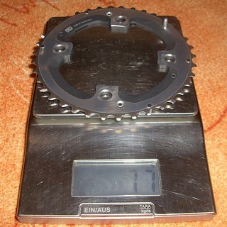 Gewicht Shimano Kettenblatt XTR FC-M980 38