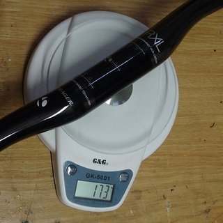 Gewicht Bontrager Lenker RXL 660mm, 15mm, 9°, 4°