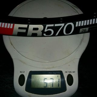 Gewicht DT Swiss Felge FR 570 26" 559-27,5