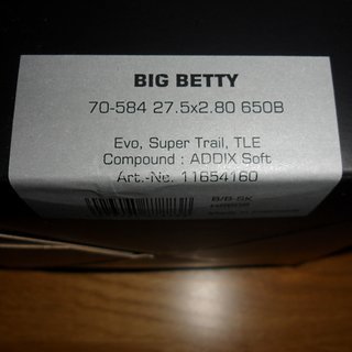 Gewicht Schwalbe Reifen Schwalbe Big Betty 27,5 x 2,8