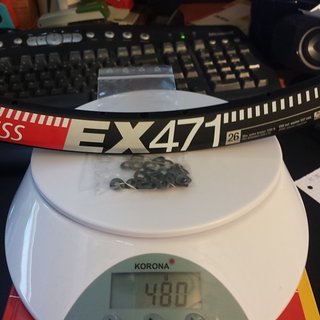 Gewicht DT Swiss Felge EX471  26"