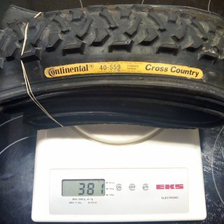Gewicht Continental Reifen Cross Country 26x1.5", 40-559
