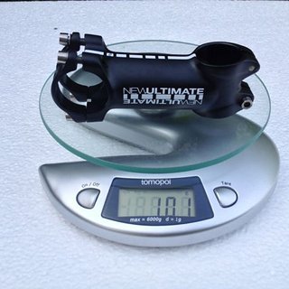 Gewicht New Ultimate Vorbau Stem Evo 7050 Ti Bolt 31.8mm, 90mm, 6°