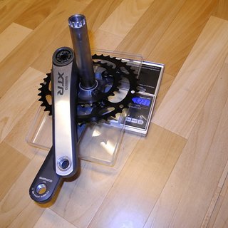Gewicht Shimano Kurbelgarnitur XTR FC-M970 (tuned) 175mm, 26/40Z