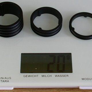 Gewicht Syntace Spacer H.A.T. Spacer 1⅛'', 5/10/20mm