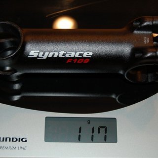 Gewicht Syntace Vorbau Force 109 31.8mm, 110mm, 6°