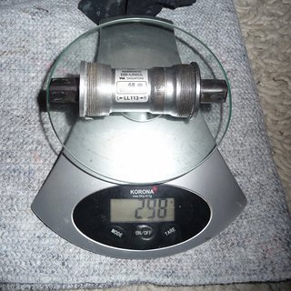 Gewicht Shimano Innenlager BB-UN55 BSA 68x113