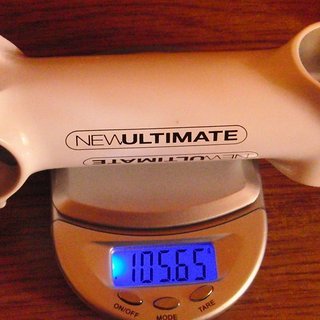 Gewicht New Ultimate Vorbau Ti Stem White Edition 31.8mm, 110mm, 6°