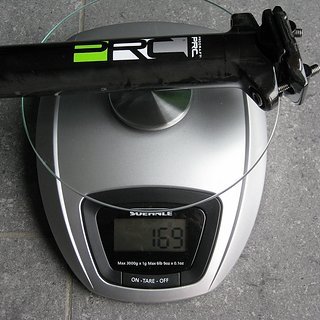 Gewicht Procraft Sattelstütze PRC SP2 31,6 x 350mm