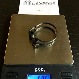 Gewicht Carbonice Sattelklemme Eva 2.0 34,9mm