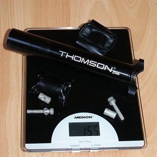 Gewicht Thomson Sattelstütze Elite 31,6 x 150mm